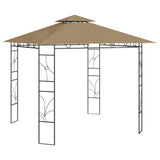 Vidaxl arbor 160 g m² 3x3x2,7 m taupe