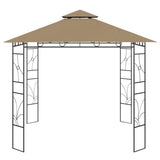 Vidaxl arbor 160 g m² 3x3x2,7 m taupe