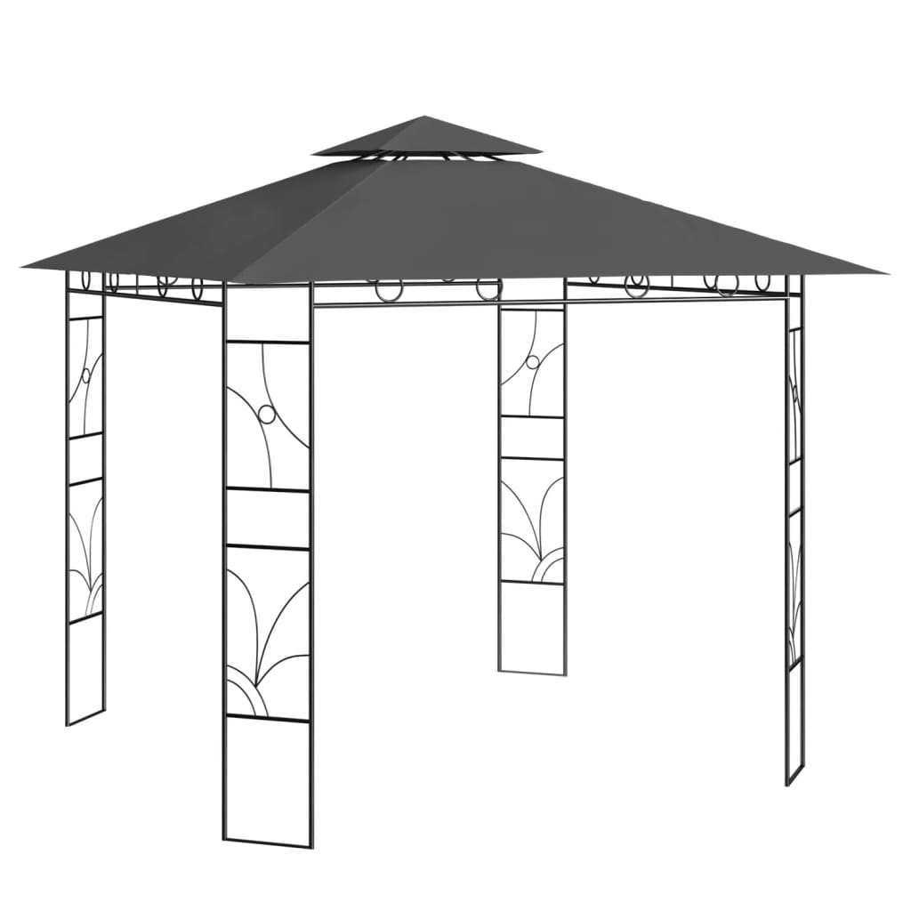 Vidaxl Arbor 160 g m² 3x3x2,7 m Antracitt -farget