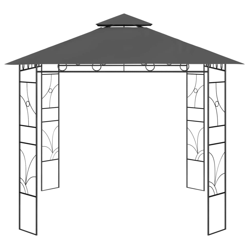 Vidaxl Arbor 160 g m² 3x3x2,7 m Antracitt -farget