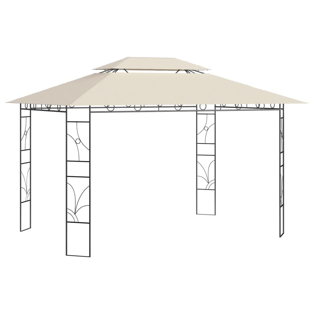 Vidaxl Arbor 160 g m² 4x3x2,7 m creme -farvet