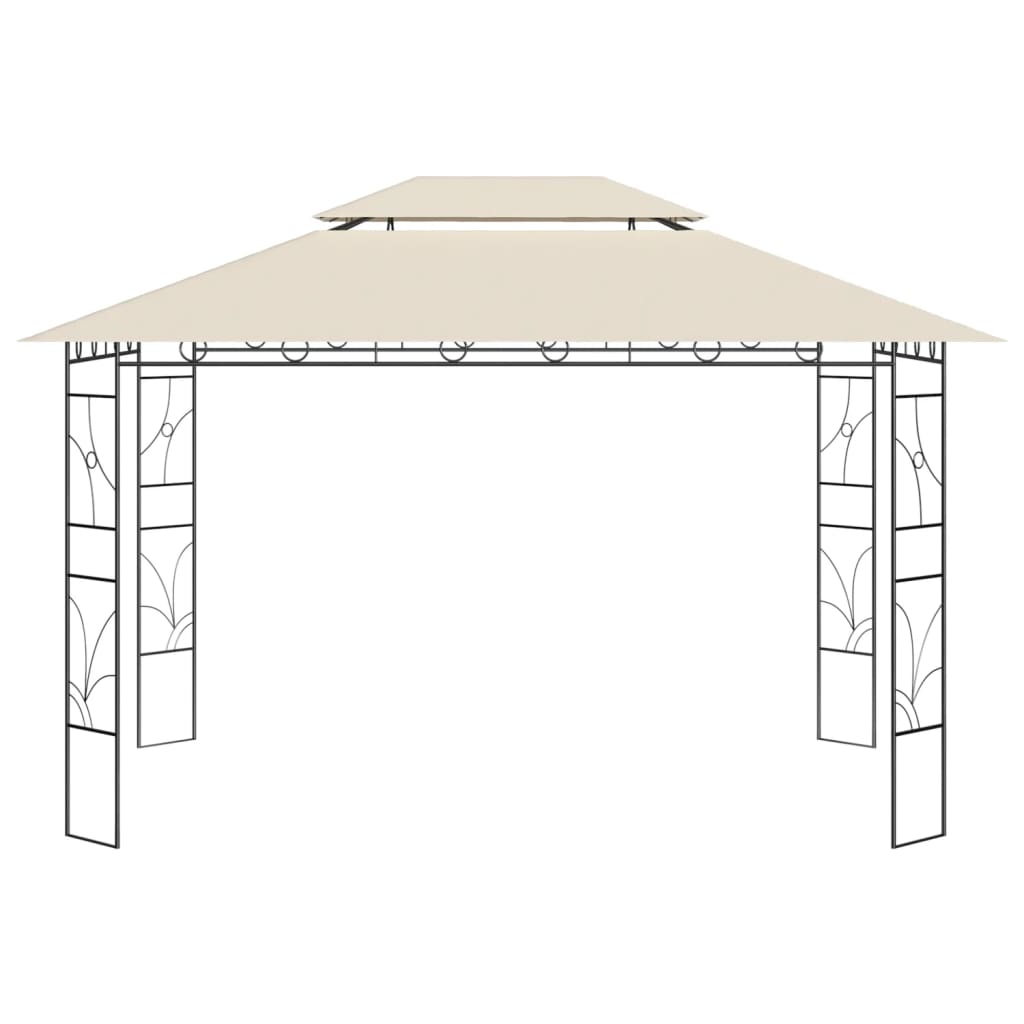 Vidaxl Arbor 160 g m² 4x3x2,7 m creme -farvet