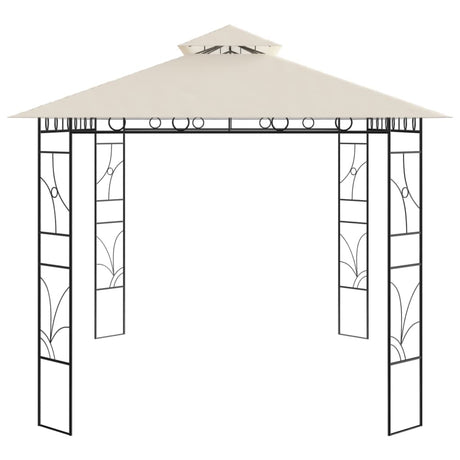 Vidaxl prieel 160 g m² 4x3x2,7 m crèmekleurig