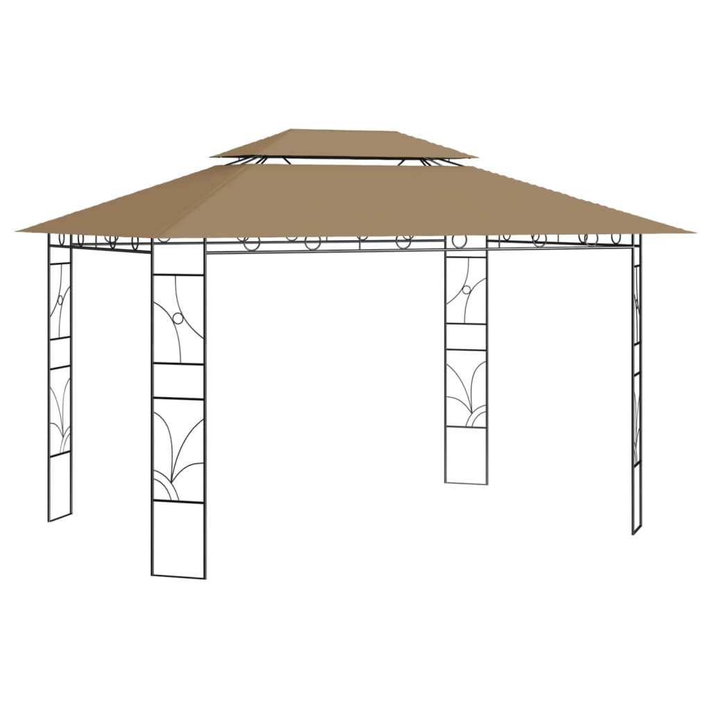 Vidaxl Arbor 160 g m² 4x3x2,7 m taupe