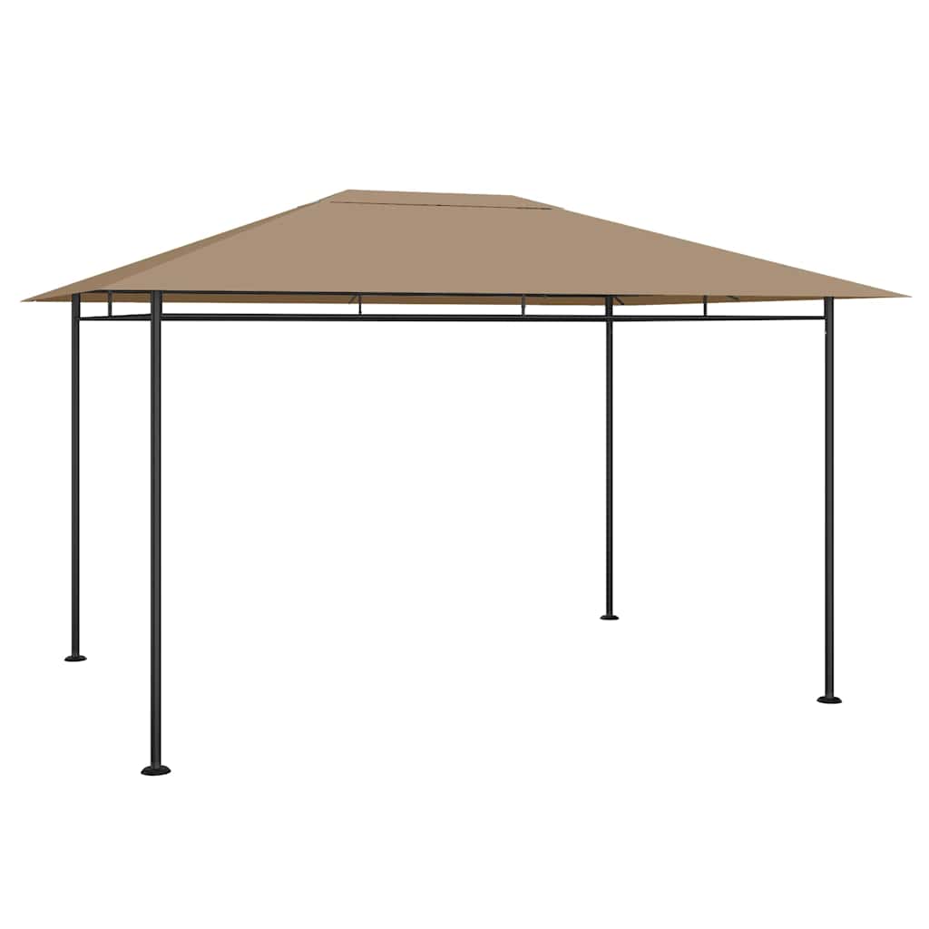 Vidaxl prieel 180 g m² 384x281x270 cm taupe