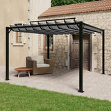 Vidaxl Arbor con tetto a taglio 3x3 m polvere e antracite in alluminio.