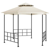 Vidaxl prieel met zijwanden 3,1x2,7 m crèmekleurig