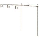 Vidaxl tuinpergola 3x3x2,5 m de fer marron antique