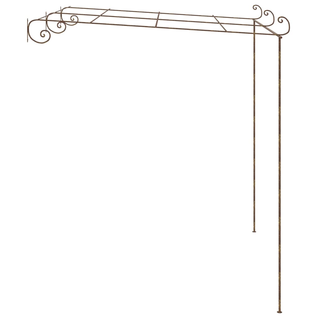 Vidaxl tuinpergola 3x3x2,5 m de fer marron antique