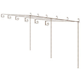 Vidaxl tuinpergola 6x3x2,5 m ijzer antiekbruin
