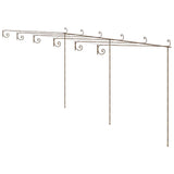Vidaxl tuinpergola 6x3x2,5 m ijzer antiekbruin