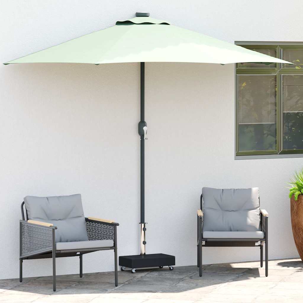 Vidaxl parasolvoet 45x25x8 cm graniet zwart