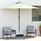 Vidaxl parasolvoet 45x25x8 cm graniet zwart