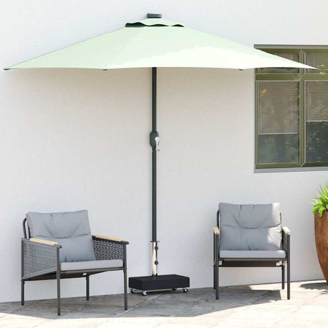Vidaxl parasolvoet 45x25x8 cm graniet zwart