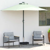 Vidaxl parasolvoet 45x25x8 cm graniet zwart