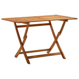 Vidaxl tuintafel inklapbaar 120x70x75 cm massief acaciahout