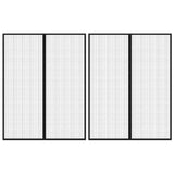 Vidaxl insectendeurgordijnen 2 st magnetisch 230x160 cm zwart