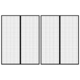 Vidaxl insectendeurgordijnen 2 st magnetisch 230x160 cm zwart