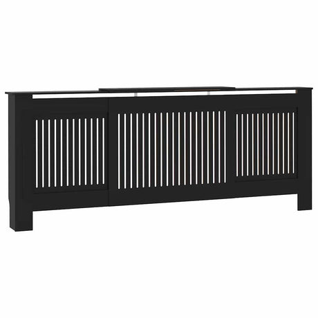 Vidaxl radiatorombouw 205 cm bewerkt hout zwart