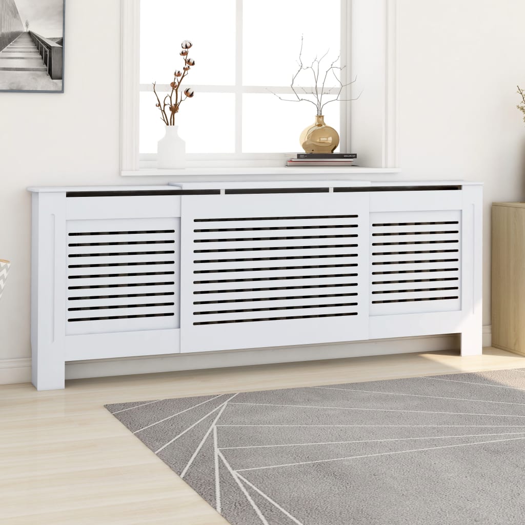 Vidaxl Radiatorom Construction 205 cm MDF White