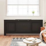 Vidaxl radiatorombouw 205 cm mdf zwart
