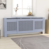 VIDAXL -Radiatorkonstruktion 205 cm MDF Grau