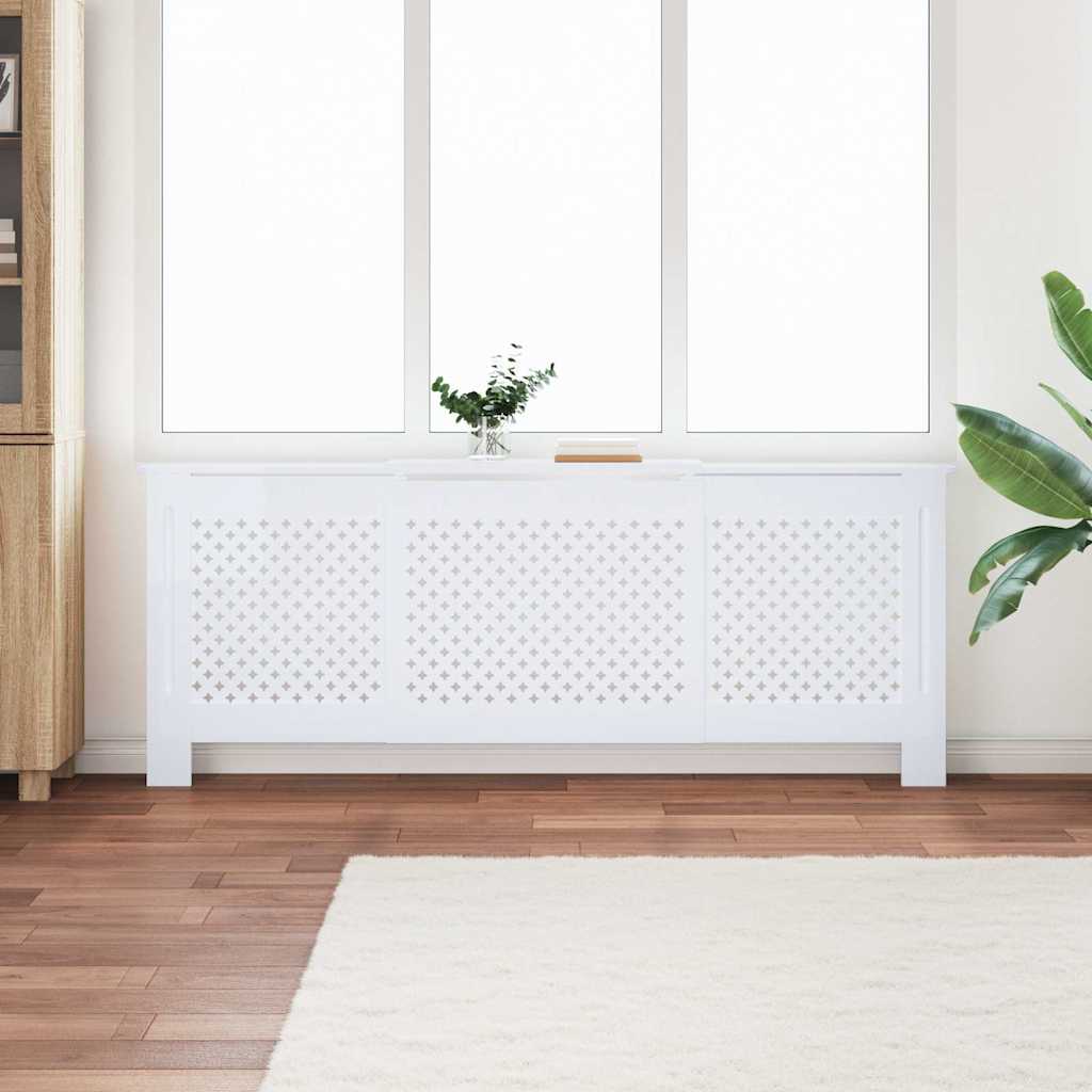 Vidaxl radiatorombouw 205 cm mdf wit