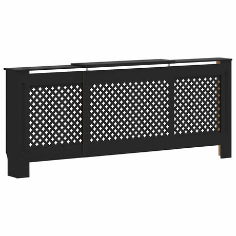 Vidaxl radiatorombouw 205 cm mdf zwart