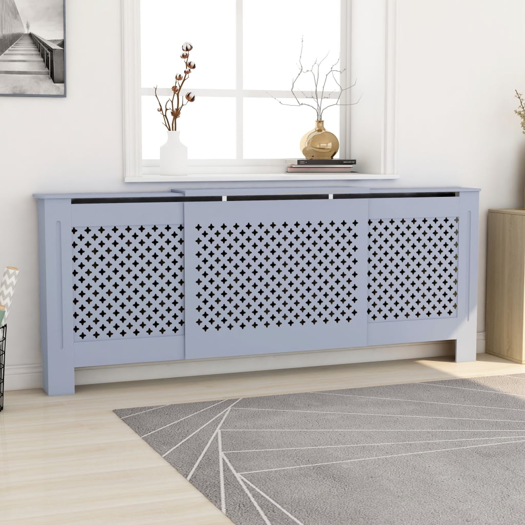 Vidaxl Radiatorom construction 205 cm MDF Gray