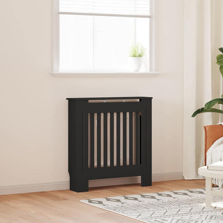Vidaxl radiatorombouw 78 cm bewerkt hout zwart