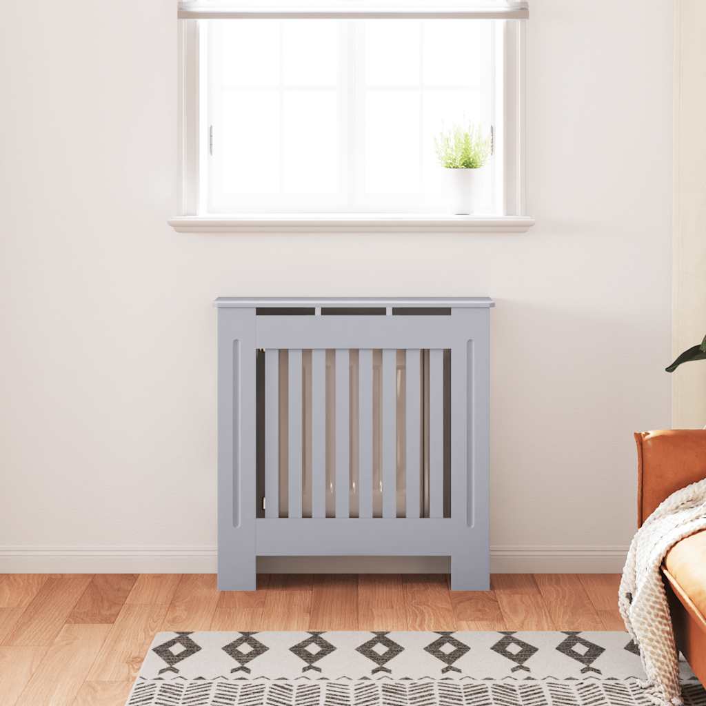 Vidaxl radiatorombouw 78 cm bewerkt hout grijs