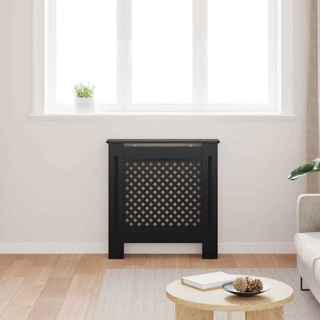 Vidaxl radiatorombouw 78 cm mdf zwart