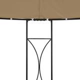 Vidaxl prieel rond 300x290 cm taupe
