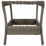 Vidaxl tuintafel 45x45x46,5 cm poly rattan bruin
