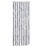 Vidaxl Fly Curtain 56x200 cm Chenille Gray and White