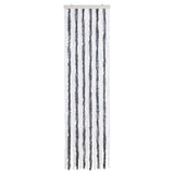 Vidaxl vliegengordijn 56x200 cm chenille grijs en wit