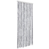 Vidaxl vliegengordijn 90x200 cm chenille grijs en wit