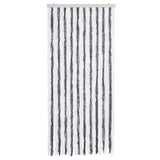 Vidaxl vliegengordijn 90x200 cm chenille grijs en wit