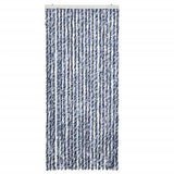 Vidaxl vliegengordijn 90x200 cm chenille blauw en wit