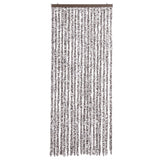 Vidaxl Fly Curtain 56x200 cm Chenille Brown och Beige