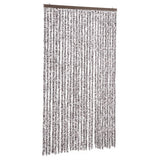 Vidaxl Fly Curtain 118x220 cm Chenille Brown och Beige