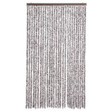Vidaxl vliegengordijn 118x220 cm chenille bruin en beige