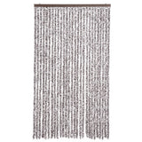 Vidaxl Fly Curtain 118x220 cm Chenille Brown och Beige