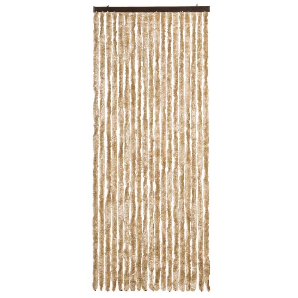 Vidaxl Fly Curtain 56x200 cm Chenille Beige