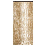 Cortina de mosca Vidaxl 90x200 cm chenille beige