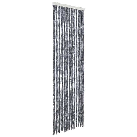 Vidaxl vliegengordijn 56x200 cm chenille zilverkleurig