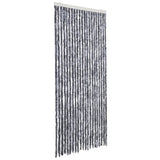 Vidaxl vliegengordijn 90x200 cm chenille zilverkleurig