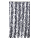 Vidaxl Fly Curtain 118x220 cm Chenille Silver Colored