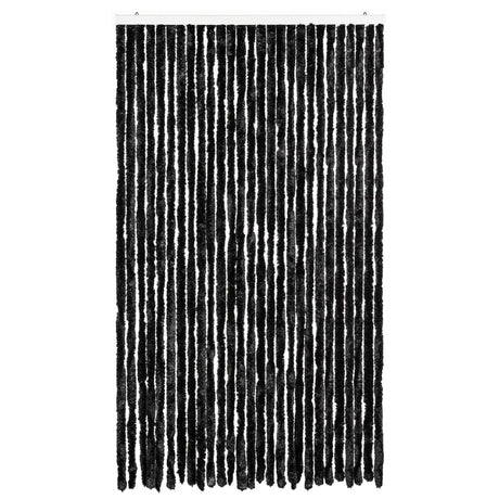 Vidaxl vliegengordijn 118x220 cm chenille antraciet