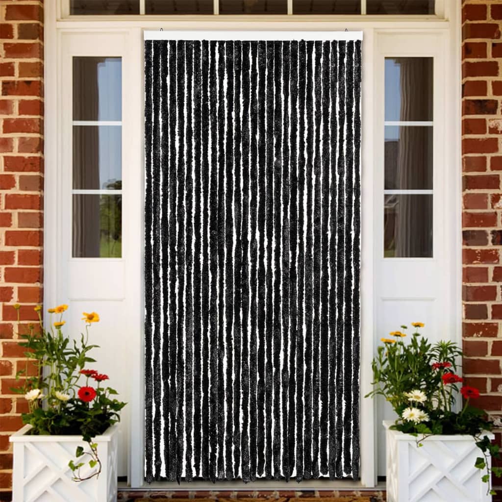 Vidaxl Fly Curtain 118x220 cm Chenille Anthracite